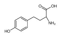 (2R)-2-amino-4-(4-hydroxyphenyl)butanoic acid Structure