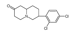 (7R,9aR)-7-(2,4-dichlorophenyl)-1,3,4,6,7,8,9,9a-octahydroquinolizin-2-one结构式
