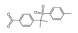 1-methyl-4-((2-(4-nitrophenyl)propan-2-yl)sulfonyl)benzene Structure