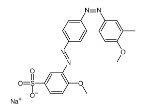 sodium,4-methoxy-3-[[4-[(4-methoxy-3-methylphenyl)diazenyl]phenyl]diazenyl]benzenesulfonate Structure