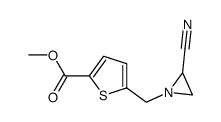 2-cyano-1-(5-methoxycarbonyl-2-thenyl)-aziridine结构式