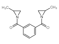 1,1'-(1,3-苯二甲酰)双(2-甲基-氮丙啶)结构式