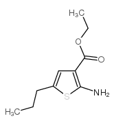 ethyl 2-amino-5-propylthiophene-3-carboxylate structure