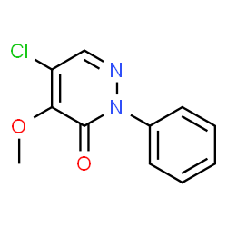 5-CHLORO-4-METHOXY-2-PHENYL-3(2H)-PYRIDAZINONE结构式