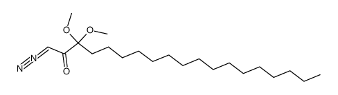 1-diazo-3,3-dimethoxy-2-nonadecanone结构式
