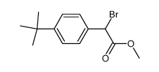 methyl 2-bromo-2-(4-tert-butylphenyl)ethanoate结构式