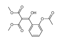methyl [(2-acetoxyphenyl)hydroxymethylidene]methoxycarbonylacetate结构式
