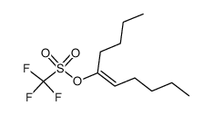 (E)-5-trifluoromethansulfonyloxy-5-decene结构式