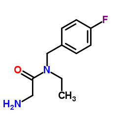 N-Ethyl-N-(4-fluorobenzyl)glycinamide Structure