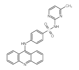 Benzenesulfonamide,4-(9-acridinylamino)-N-(4-methyl-2-pyrimidinyl)- structure