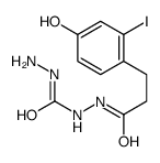 3-(iodo-4-hydroxyphenyl)propionyl carbohydrazide structure