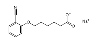 monosodium salt of 6-(2-cyanophenoxy)hexanoic acid结构式