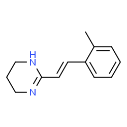 Pyrimidine, 1,4,5,6-tetrahydro-2-(o-methylstyryl)-, (E)- (8CI) Structure