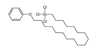 trichloro(18-phenoxyoctadecyl)silane Structure