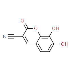 2H-1-Benzopyran-3-carbonitrile, 7,8-dihydroxy-2-oxo- (9CI)结构式