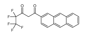 1-anthracen-2-yl-4,4,5,5,5-pentafluoropentane-1,3-dione结构式