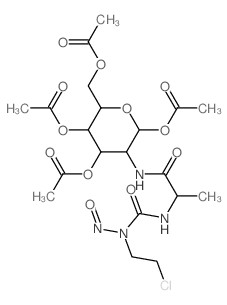 [3,4,6-triacetyloxy-5-[2-[(2-chloroethyl-nitroso-carbamoyl)amino]propanoylamino]oxan-2-yl]methyl acetate picture