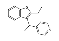 4-(1-(2-ethylbenzo[b]thiophen-3-yl)ethyl)pyridine结构式