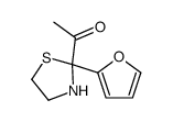 1-[2-(furan-2-yl)-1,3-thiazolidin-2-yl]ethanone Structure