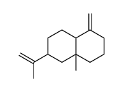 8a-methyl-5-methylidene-2-prop-1-en-2-yl-1,2,3,4,4a,6,7,8-octahydronaphthalene结构式