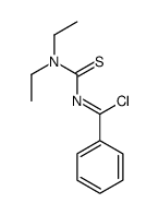 N-(diethylcarbamothioyl)benzenecarboximidoyl chloride结构式