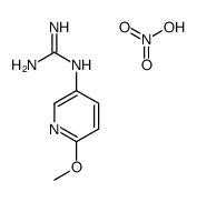 2-(6-methoxypyridin-3-yl)guanidine,nitric acid Structure