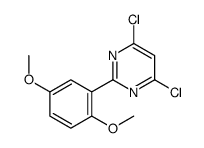 4,6-dichloro-2-(2,5-dimethoxyphenyl)pyrimidine structure