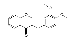 3',4'-dimethoxy-3-benzyl-4-chromanone Structure