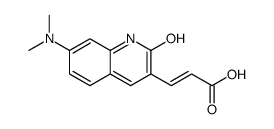 3-[7-(dimethylamino)-2-oxo-1H-quinolin-3-yl]prop-2-enoic acid Structure
