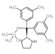 (S)-2-(BIS(3,5-DIMETHYLPHENYL)((TRIMETHYLSILYL)OXY)METHYL)PYRROLIDINE structure