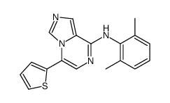 N-(2,6-dimethylphenyl)-5-thiophen-2-ylimidazo[1,5-a]pyrazin-8-amine结构式