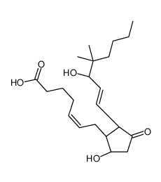 (5Z,13E,15S)-9α,15-Dihydroxy-16,16-dimethyl-11-oxoprosta-5,13-dien-1-oic acid structure