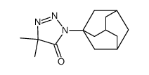 3-(1-Adamantyl)-3,5-dihydro-5,5-dimethyl-4H-1,2,3-triazol-4-on Structure