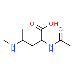 Valeric acid,2-acetamido-4-methylamino- (5CI)结构式