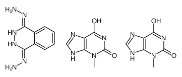 2,3-dihydrophthalazine-1,4-dione dihydrazone, compound with 3,7-dihydro-3-methyl-1H-purine-2,6-dione (1:2)结构式