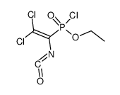 2,2-dichloro-1-(chloroethoxyphosphinyl)vinyl isocyanate Structure