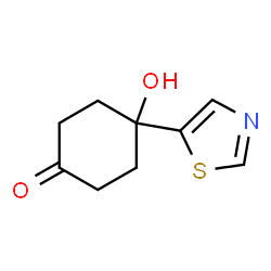 4-羟基-4-(噻唑-5-基)环己酮结构式