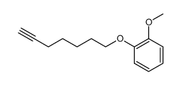 1-hept-6-ynyloxy-2-methoxy-benzene结构式