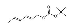tert-butyl (2E,4E)-hexa-2,4-dienyl carbonate Structure
