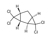 3,3,7,7-Tetrachlorotricyclo(4.1.0.0)heptane Structure