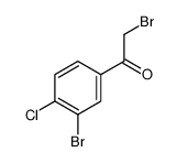 2-BROMO-1-(3-BROMO-4-CHLORO-PHENYL)-ETHANONE结构式