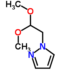 1-(2,2-二甲氧基乙基)-1H-吡唑结构式