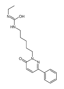 1-ethyl-3-[5-(6-oxo-3-phenylpyridazin-1-yl)pentyl]urea结构式