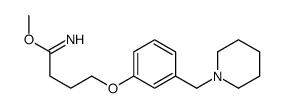 methyl 4-[3-(piperidin-1-ylmethyl)phenoxy]butanimidate结构式