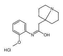 2-(1,2,3,5,6,7-hexahydropyrrolizin-8-yl)-N-(2-methoxyphenyl)acetamide,hydrochloride结构式