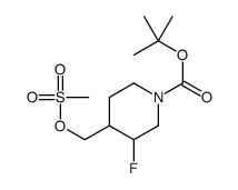 tert-butyl 3-fluoro-4-((methylsulfonyloxy)methyl)piperidine-1-carboxylate picture