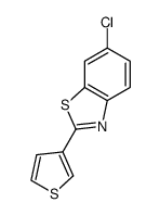 6-Chloro-2-thiophen-3-yl-benzothiazole Structure