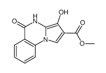 3-hydroxy-2-methoxycarbonylpyrrolo<1,2-a>quinazoline-5(4H)-one结构式