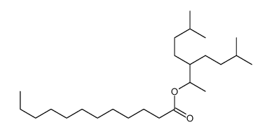 [6-methyl-3-(3-methylbutyl)heptan-2-yl] dodecanoate Structure