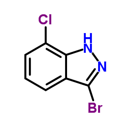 3-Bromo-7-chloro-1H-indazole Structure